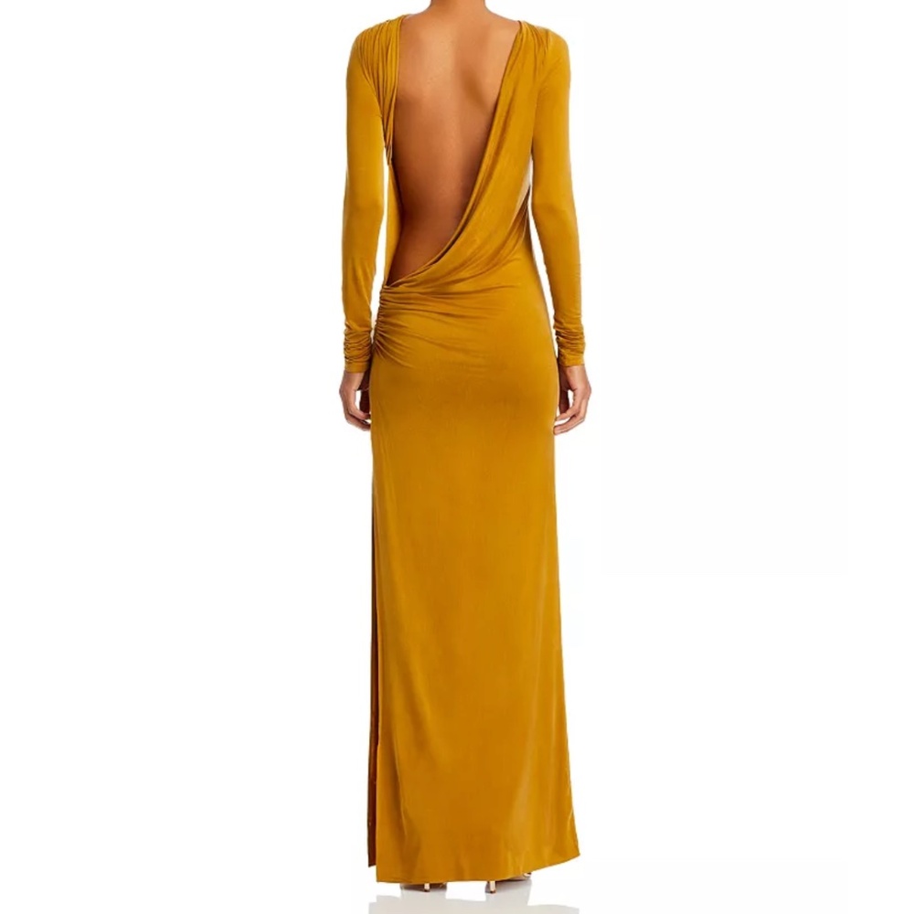 NWT | The Andamane Sophie Maxi Dress Gold | Sz IT 38 - Picture 3 of 12